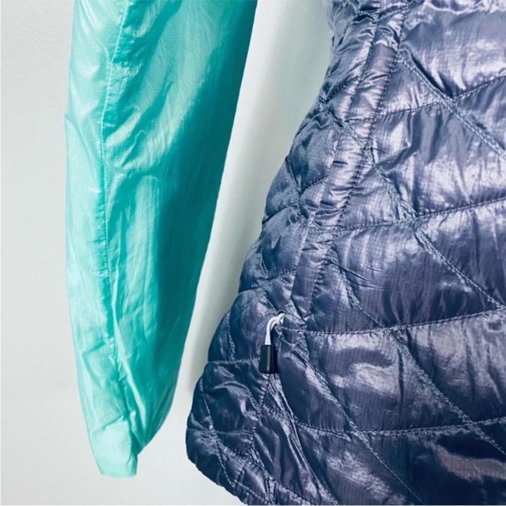 The North Face teal/navy blue primaloft waterproof jacket size small - Picture 6 of 12